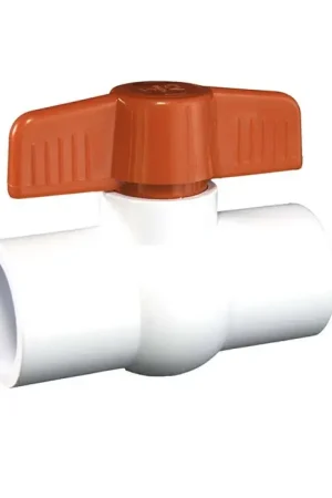 Limited Time Soval 400-025S - 2-1/2" PVC Socket Ball Valve - NSF