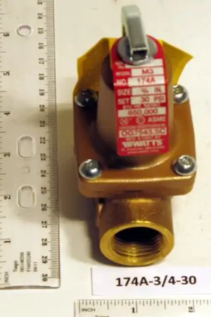 Super Sale AO Smith 174A-3/4-30 Relief Valve 34 30 PSI 650k BTU 0274428
