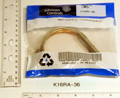 Baso K16RA-36H 36 Nickel Plated Husky High Performance Thermocouple K16RA-36C Next Day Delivery