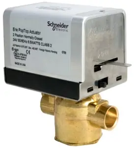 Secure Checkout Schneider Electric VT2313G13A01A Erie 24VAC NC 3/4 Inch Sweat 3.5CV Zone Valve Assembly