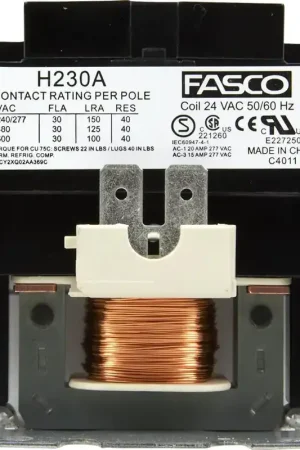 Hot Deal PEMS H230A 2 Pole 30A Definite Purpose Contactor 24 Volts