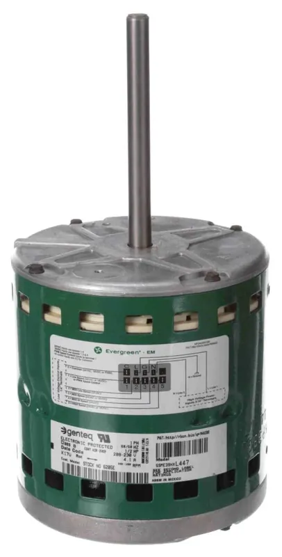 Genteq 6205E Evergreen 1/2 HP 208 to 230 VAC 60 Hz 5 Speed Blower Motor Markdown