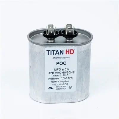 Free Returns Packard POC80A 80 MFD Oval Motor Run Capacitor (370V)