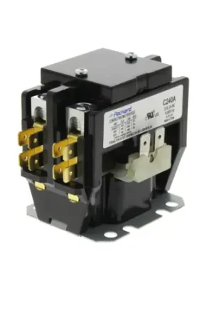 Packard C240A Contactor 2-Pole 40 Amp 24 Vac Coil Includes Lugs Spade Terminals Covers Don't Miss Out