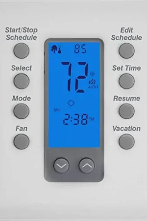 Today Only Robertshaw RS332PE Slimline Premier Digital Programmable Thermostat w/Economizer