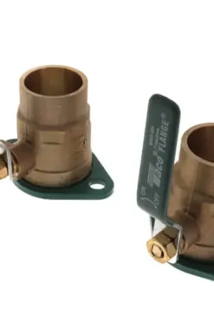 Taco SFL-150S Sweat Brass Shut-Off Pump Flange Kit 1-1/2 Inch Sweat Budget