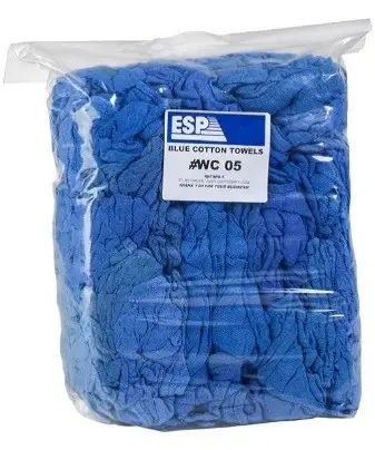 Blue seamed wiping cloth 10 lb Special Discount