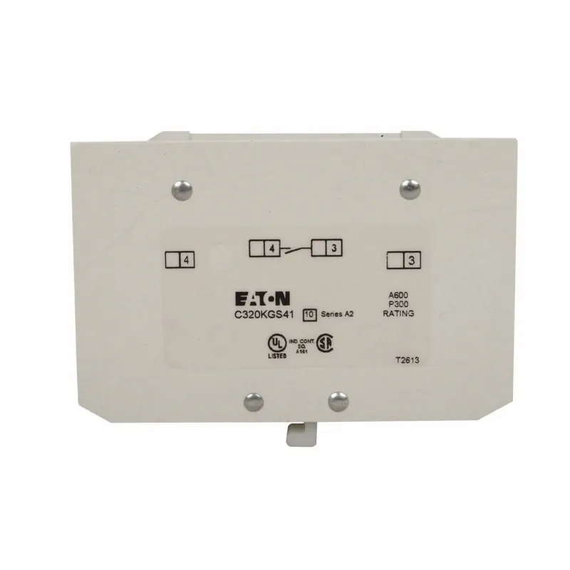 Clearance Eaton C320KGS41 Auxiliary Contact NEMA Size 4-5 1NO Side Mount Replacement Part