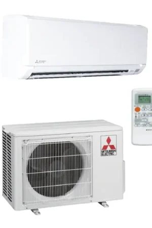 Authentic Mitsubishi M-Series 9000 BTU Wall Mounted Heat Pump Air Conditioning System - 24.6 SEER