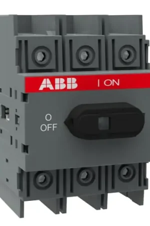Holiday Sale ABB OT30F3 Non-Fused Disconnect Switch 30 Amp 3-Pole DIN Rail Mount