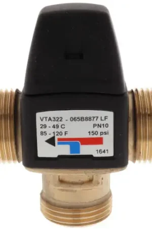Cheap Danfoss 065B-8877LF Thermostatic Mixing Valve for Hydronic Systems 85-120F 3/4