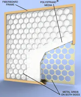 Crafted Glasfloss PTA12361 Standard Polyester Disposable Filter 12X36X1
