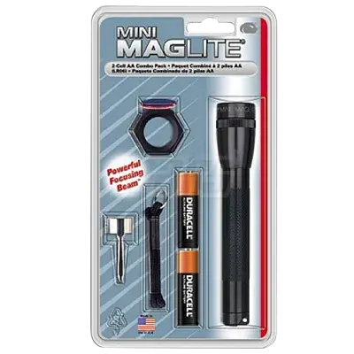 Crafted Mars 79202 AA Combo Black Flashlight