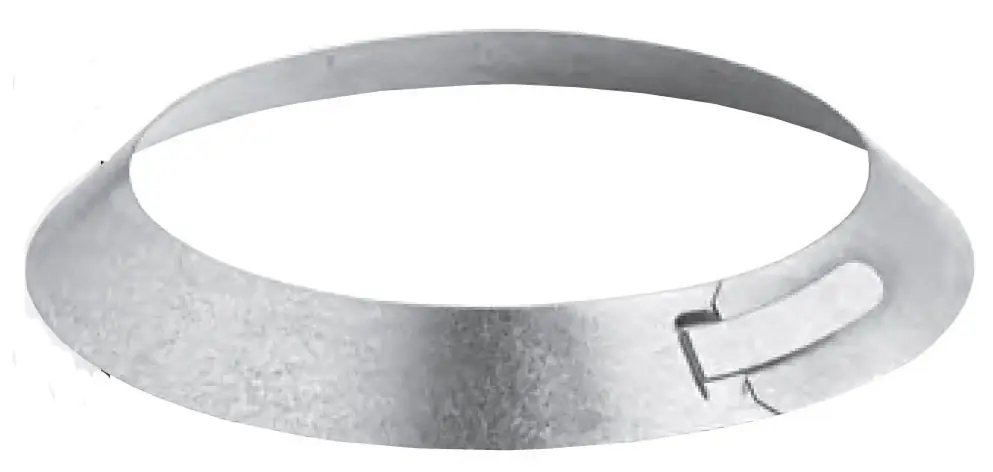 Genuine Metal-Fab 10MSC Round Storm Collar, 10 in, Galvanized