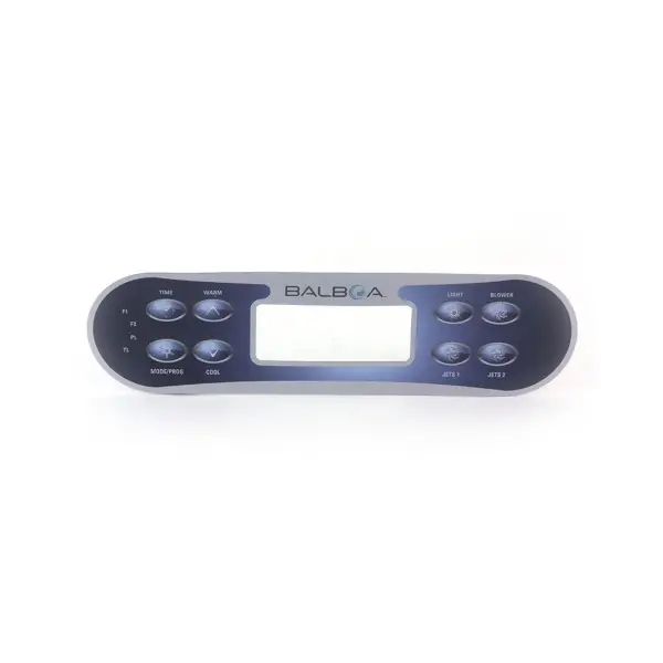 Genuine Overlay, Spaside, Balboa ML700, Oblong, 8-Button, Blower-Pump1-Pump2 : 11281