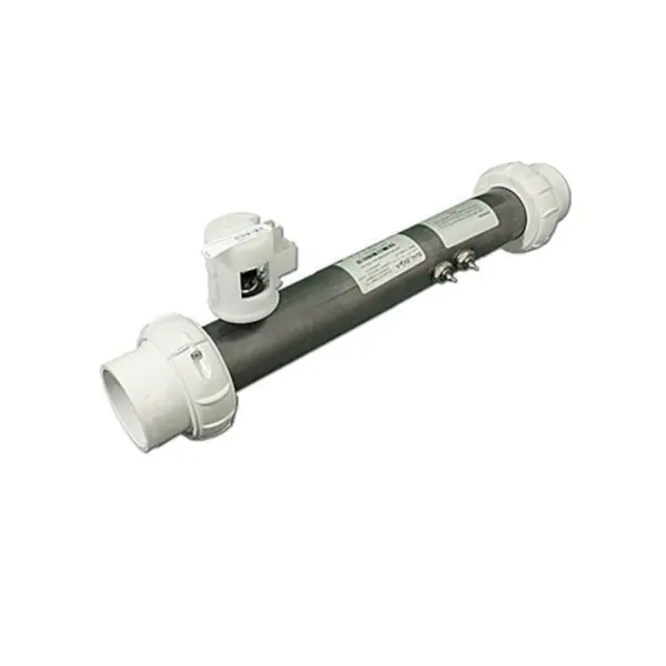 Heater Assembly, Balboa OEM, Lite Leader, 4.0kW, 230V, 2" x 15"Long, w/Tailpieces, Pressure Switch : 50067 Last Chance
