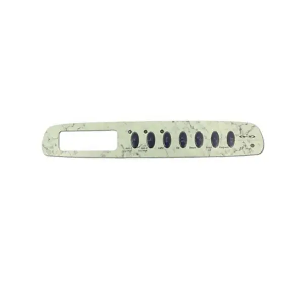 Today Only Overlay, Spaside, Dimension One Balboa D1S2, 7-Button, 2-Pump System, Blue, For 51483 or 01560-150 : 01560-269