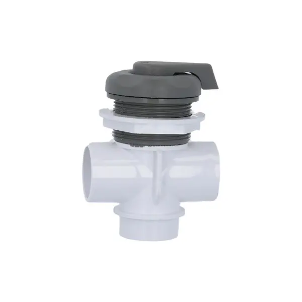 Get Yours Diverter Valve, Waterway, 1" Vertical, 2-Port, 5-Scallop, Gray : 600-4217