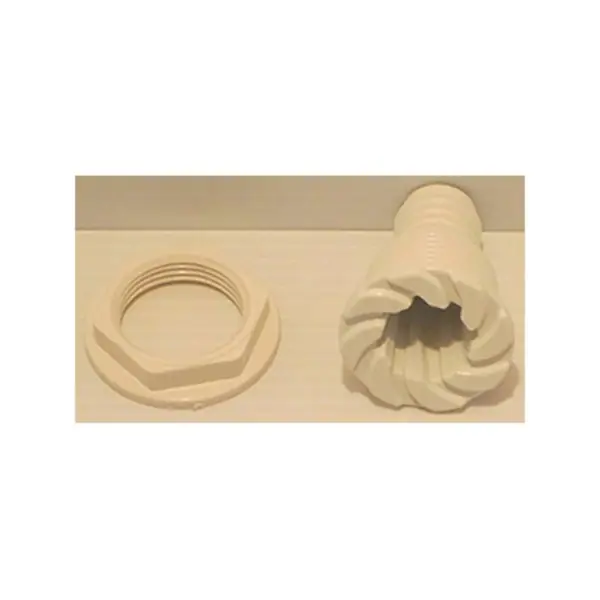 Wall Fitting, Swirl Style, White : 212-1830-CW Brand New