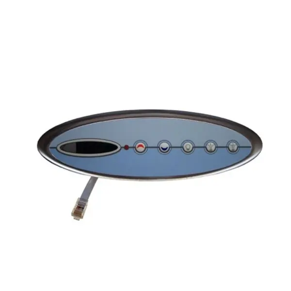 Spaside Control, Jacuzzi Winchester LX, 5-Button, LED, 2-Pump, 8 Pin Phone Plug : 6600-352 Price Cut
