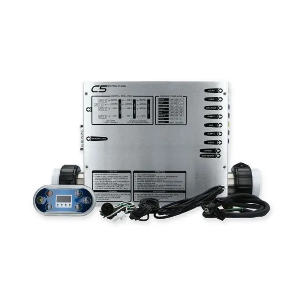 Professional Grade Control System, United Spa C5, 1.4/5.5kW or 240V 3-Wire, Pump1, Pump2, Blower/Pump3, Circ Pump Option : SPP-CBT7