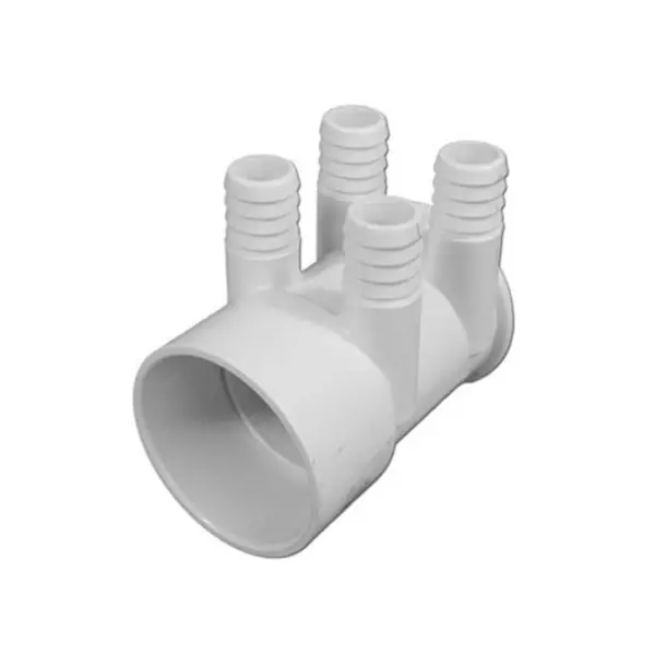 Hot Picks Manifold, PVC, Magic, 2"S x Dead End x 4 3/4"RB Ports : 0365-20