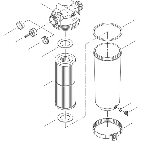 Get Yours Filter Assembly, 25 Sq Ft, w/By-Pass & Brominator : 500-2590