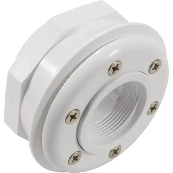 Trusted Brand Inlet Fitting, 2"s, PVC, For Vinyl, w/ Face Plate : SP1408S2