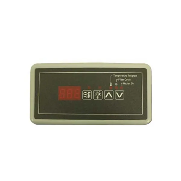 Deal Spaside Control, HydroQuip Eco-5, Small Rectangle, 4-Button, LED, Pump1-Light-Up-Down : 34-0207