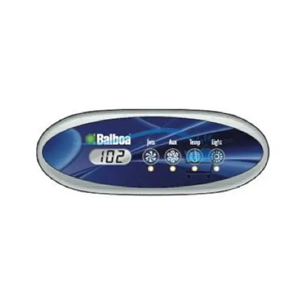 Spaside Control, Balboa ML240, Oval, 4-Button, LCD, Jets-Aux-Temp-Light, White Bezel : 53683 Exclusive Offer