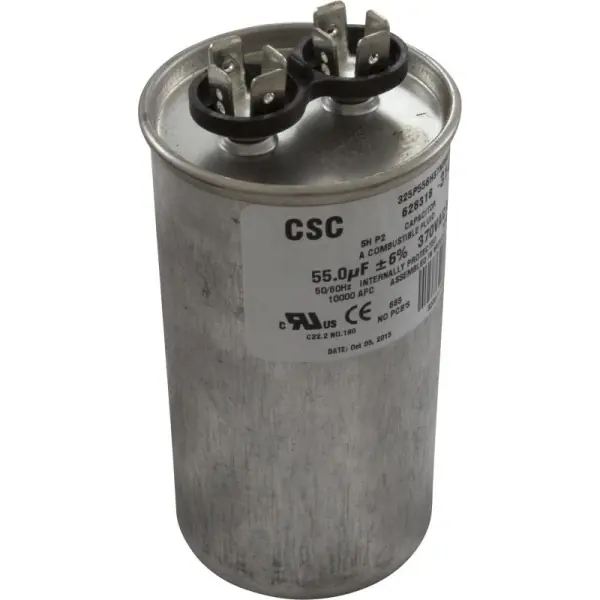 Run Capacitor, 55 MFD, 370v : 628318-314 Last Chance