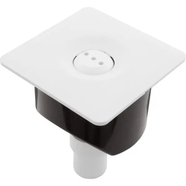 Luxury Deck Jet, Multi-Nozzle White, Adjustable, Flangeless, Square : 25598-310-000