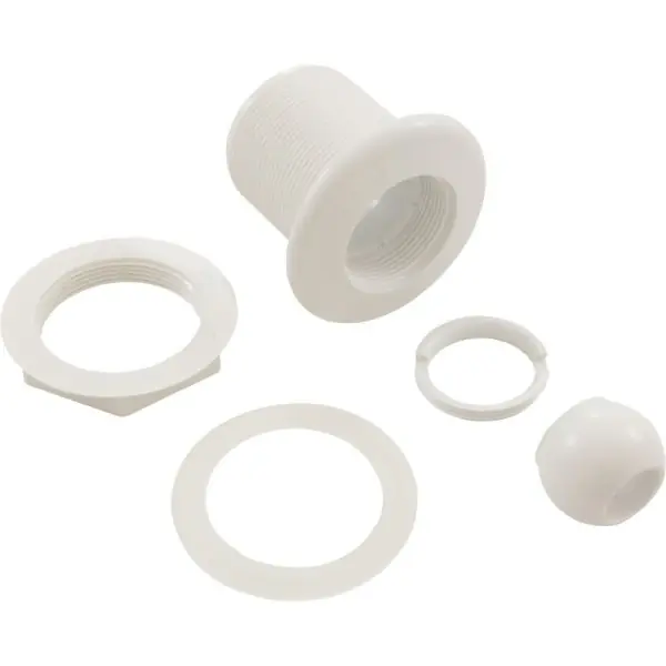 Jet Intl, BWG/HAI Hydro Jet, Long, 3-3/8"fd, Dir, w/Nut, Wht : 10-3300WHT Super Sale