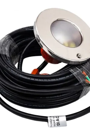 Special Offer J&J Electronics PureWhite LED Spa Light with 100' Cord 100W, 21101