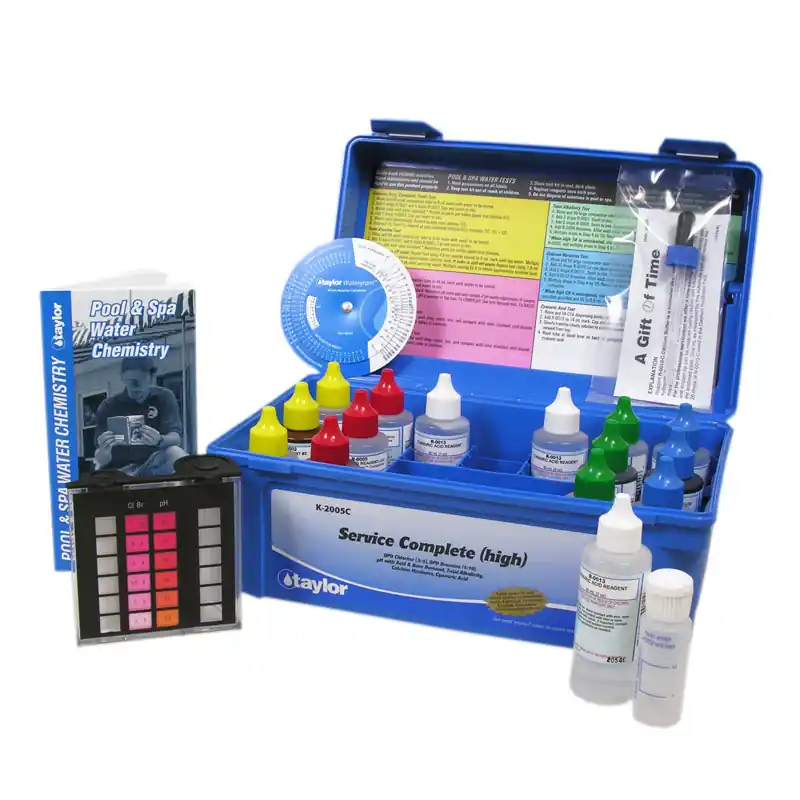 Price Cut Taylor Service Complete DPD Chlorine/Bromine, pH, Alkalinity, CYA (DPD High Range) Test Kit 2 Oz, K-2005C